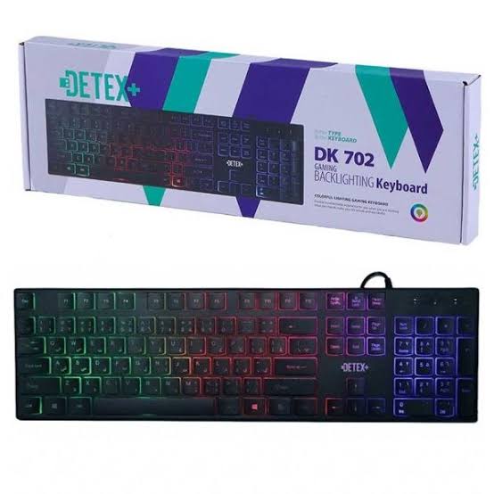 کیبورد گیمینگ سیمی +DETEX مدل DK702 کیبورد گیمینگ سیمی +DETEX مدل DK702 - تصویر 1